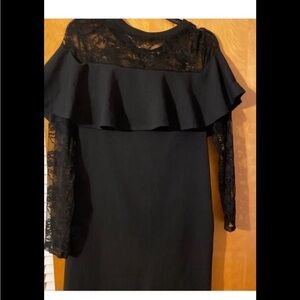 Elegant Black Lace Dress